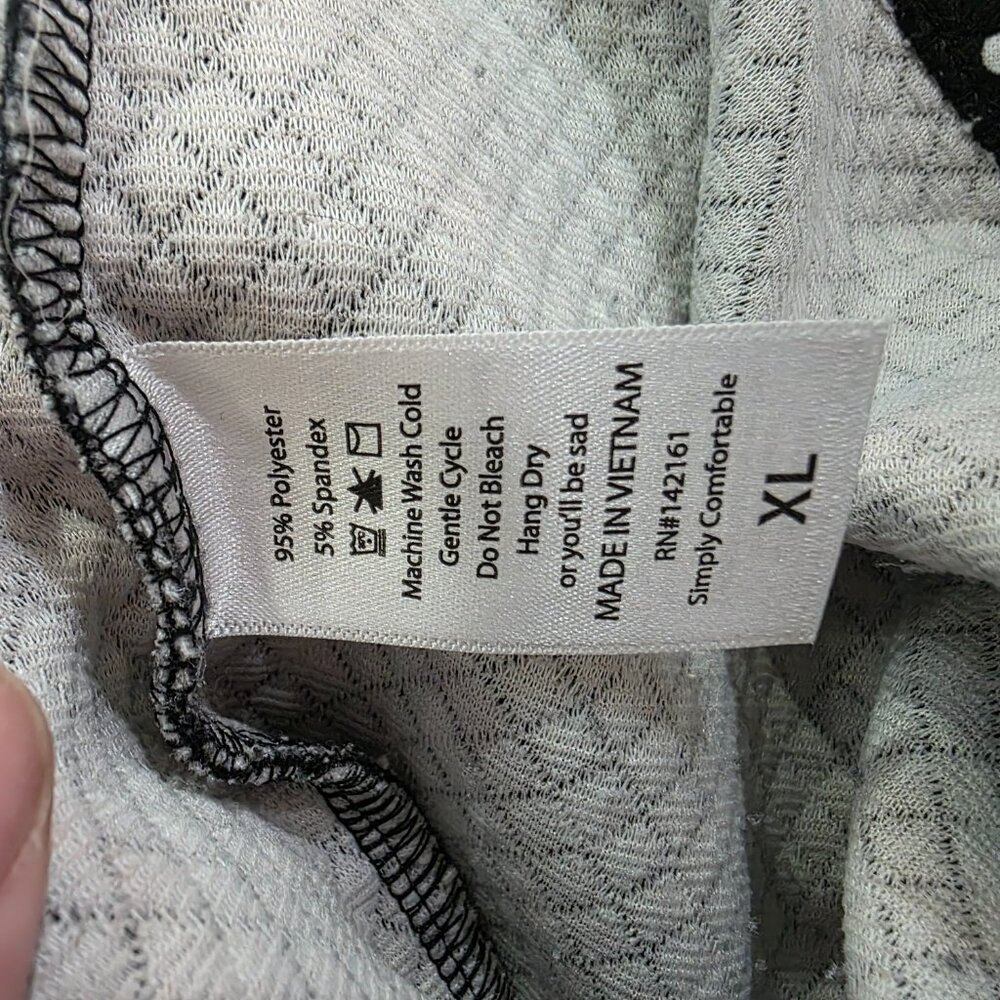 uLaRoe Cassie Pencil Skirt Size XL Black White Polka Dot Thick Fabric Work Retro - Picture 2 of 6